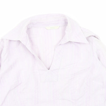 Womens UK Size 10 M&S Purple Basic Blouse