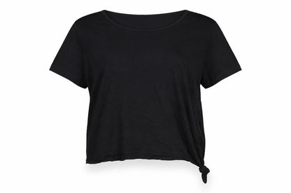 Womens UK Size 16 Fashion Black Basic T-Shirt