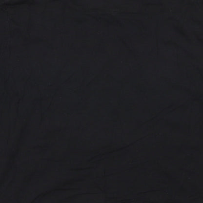 Womens UK Size 16 Fashion Black Basic T-Shirt
