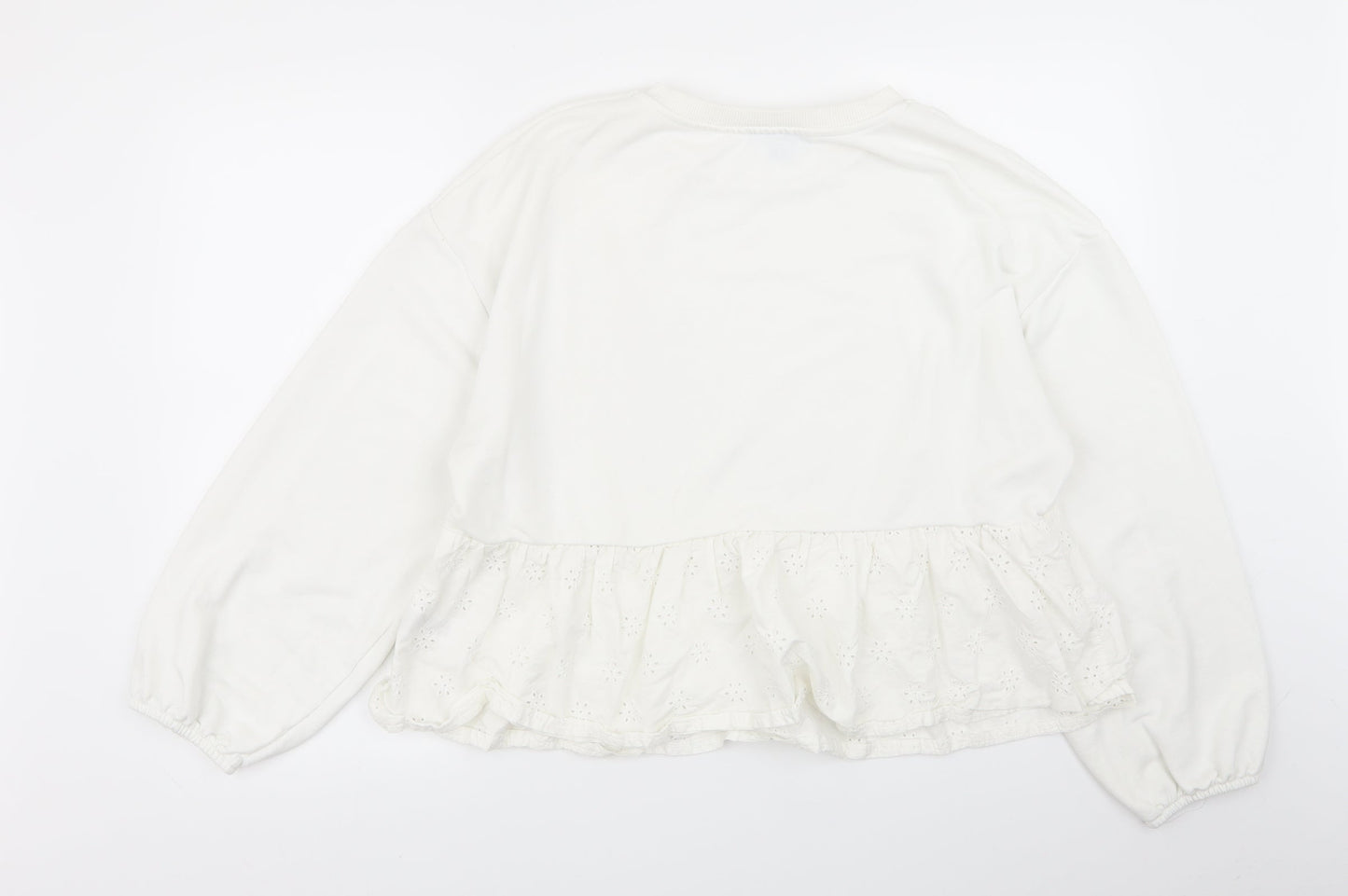 Primark Womens White   Pullover Jumper Size 14