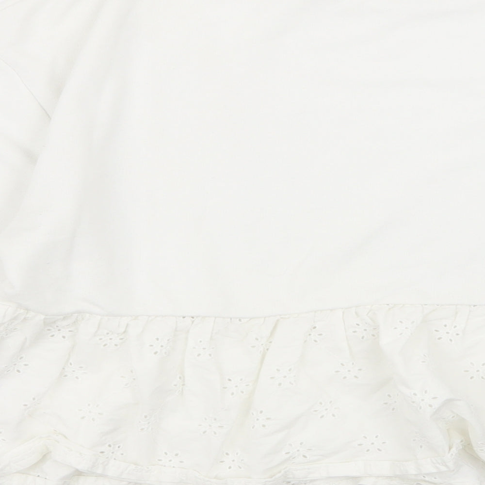 Primark Womens White   Pullover Jumper Size 14