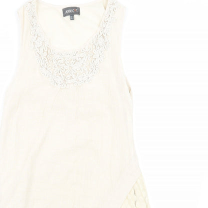 Apricot Womens Beige Geometric  A-Line  Size 10
