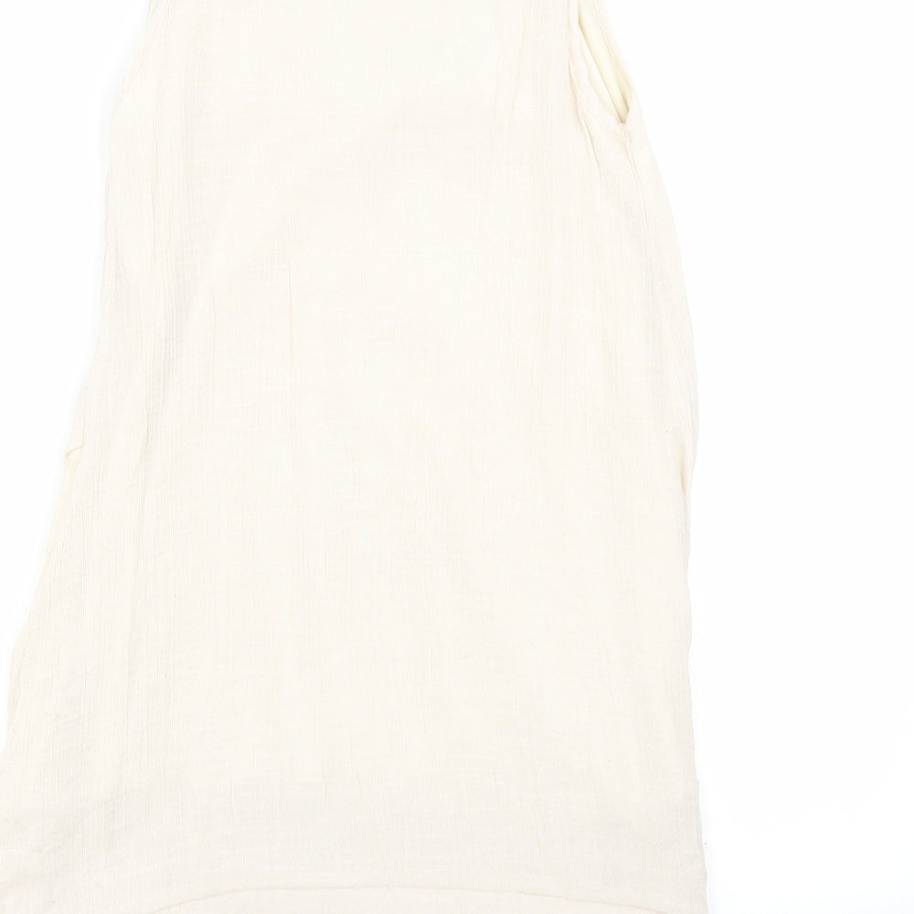 Apricot Womens Beige Geometric  A-Line  Size 10