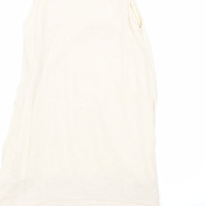 Apricot Womens Beige Geometric  A-Line  Size 10
