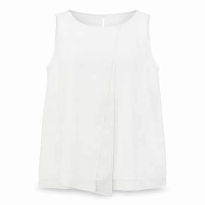 Womens UK Size 12 Roman White Basic Blouse