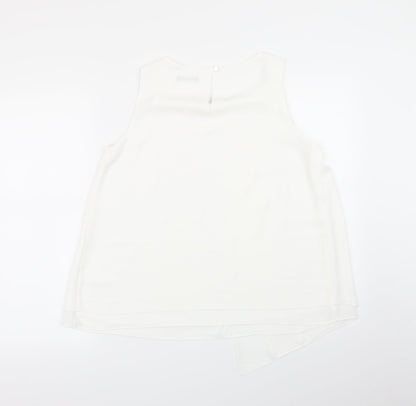 Womens UK Size 12 Roman White Basic Blouse