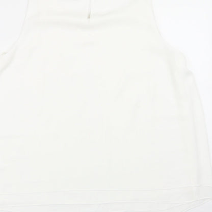 Womens UK Size 12 Roman White Basic Blouse
