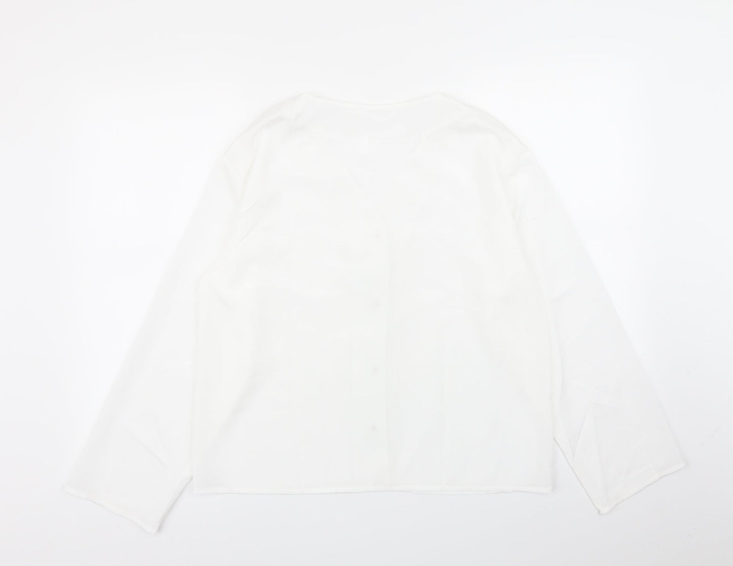 Preworn Womens White   Basic Button-Up Size L