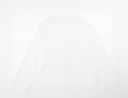 Preworn Womens White   Basic Button-Up Size L