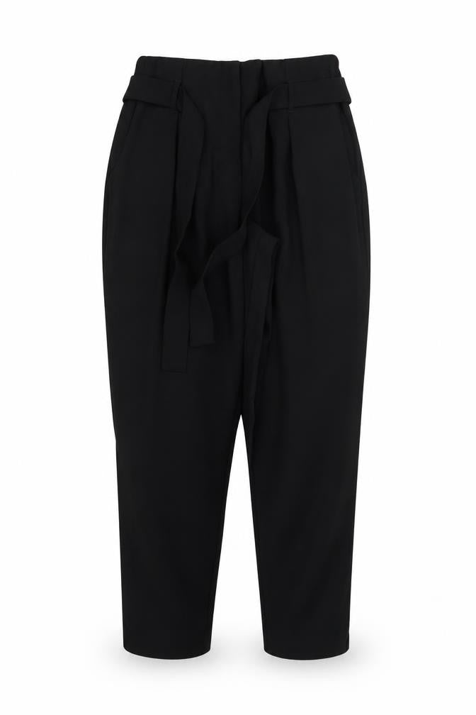 Womens UK Size 8 River Island Regular Fit Rain Trousers Black Trousers