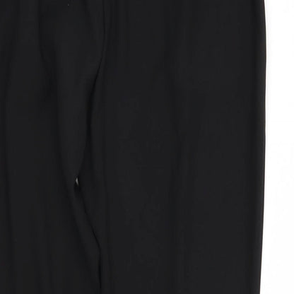 Womens UK Size 8 River Island Regular Fit Rain Trousers Black Trousers