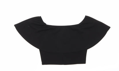 Womens UK Size 6 River Island Black Basic Tank