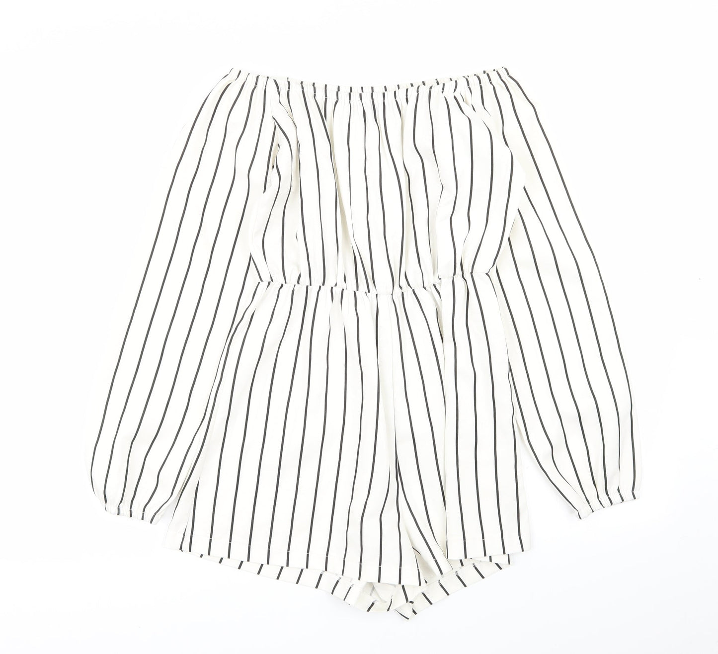 PLT Womens Multicoloured Striped  Playsuit One-Piece Size 8