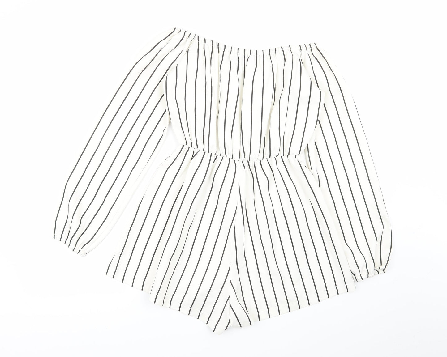 PLT Womens Multicoloured Striped  Playsuit One-Piece Size 8