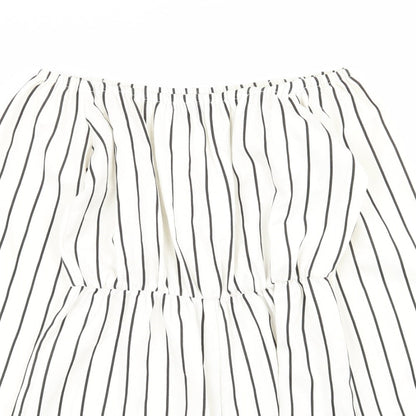 PLT Womens Multicoloured Striped  Playsuit One-Piece Size 8