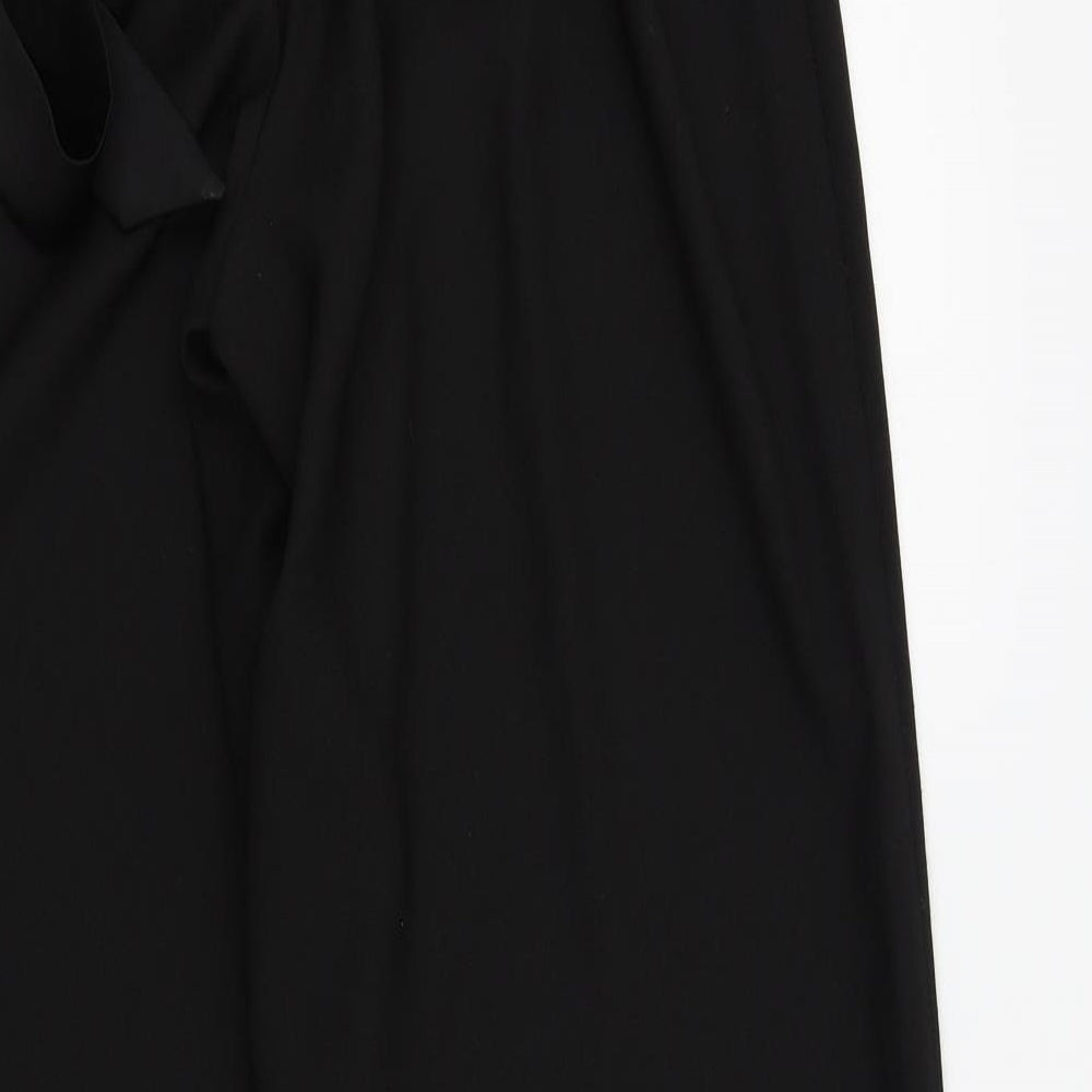 Womens UK Size 10 Papaya Regular Fit  Black Trousers