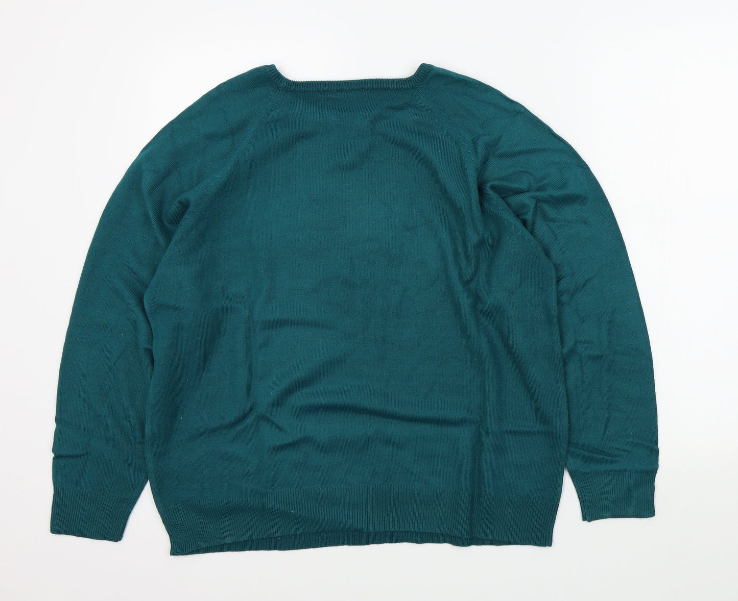 Womens UK Size 12 Wardrobe Green Pullover Jumper
