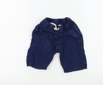 H&M Boys Blue Colourblock  Bermuda Shorts Size 6 Years