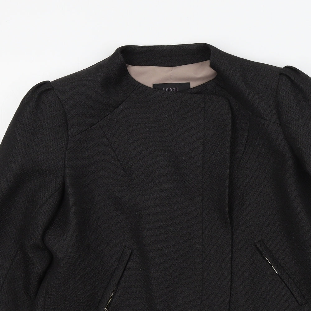 Coast Womens Black Colourblock  Jacket Blazer Size 10