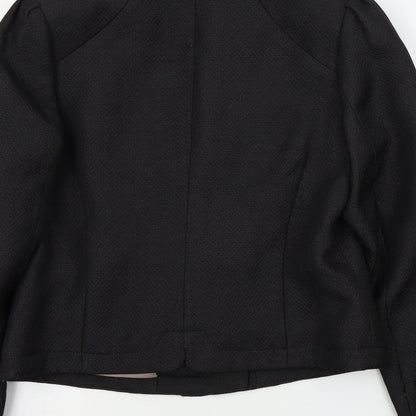 Coast Womens Black Colourblock  Jacket Blazer Size 10