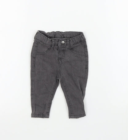 Disney Baby Boys Grey   Cargo Trousers Size 3-6 Months