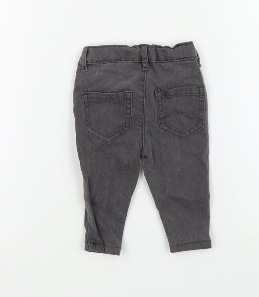 Disney Baby Boys Grey   Cargo Trousers Size 3-6 Months