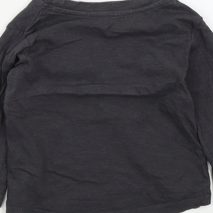 pep&co Boys Grey Colourblock  Pullover Jumper Size 18-24 Months
