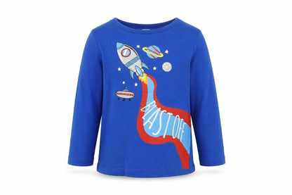 Pep&Co Boys Blue Colourblock  Basic T-Shirt Size 12-18 Months