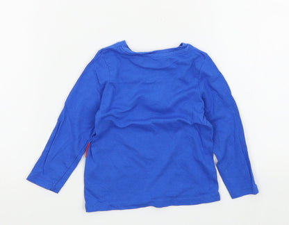 pep&co Boys Blue Colourblock  Basic T-Shirt Size 12-18 Months