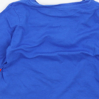 pep&co Boys Blue Colourblock  Basic T-Shirt Size 12-18 Months