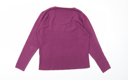 alexara Womens Purple   Pullover Jumper Size L