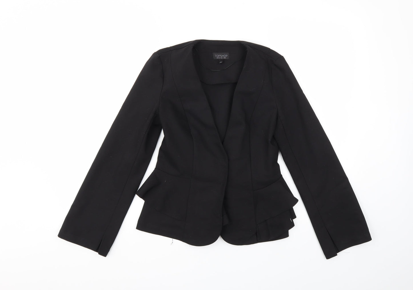 Topshop Womens Black   Jacket Blazer Size 8