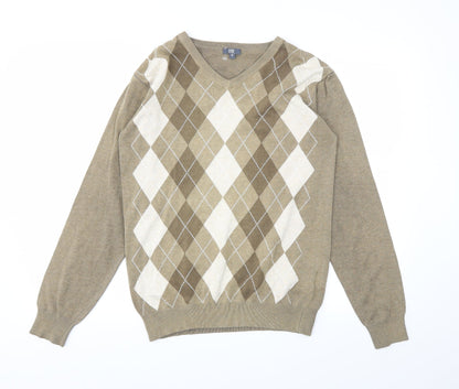 Mens UK Size S Easy Brown Pullover Sweatshirt