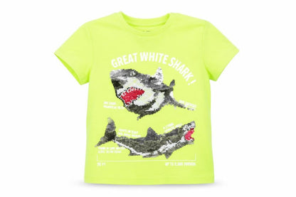 URBAN DEPT Boys Yellow Animal Print  Basic T-Shirt Size 6 Years