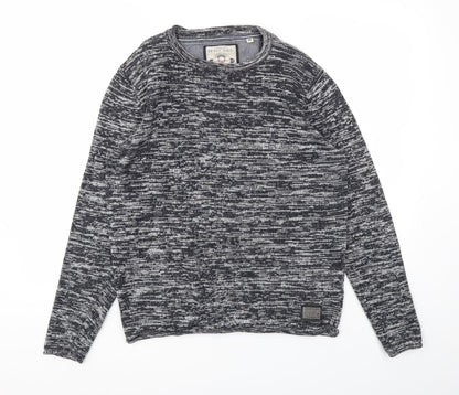 Mens UK Size M Brave Soul Grey Pullover Sweatshirt