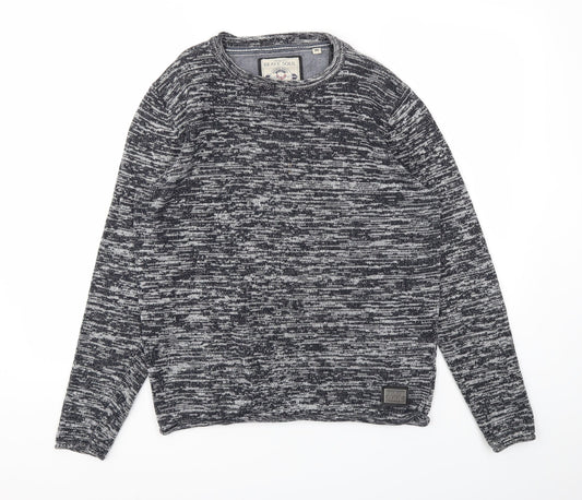 Mens UK Size M Brave Soul Grey Pullover Sweatshirt
