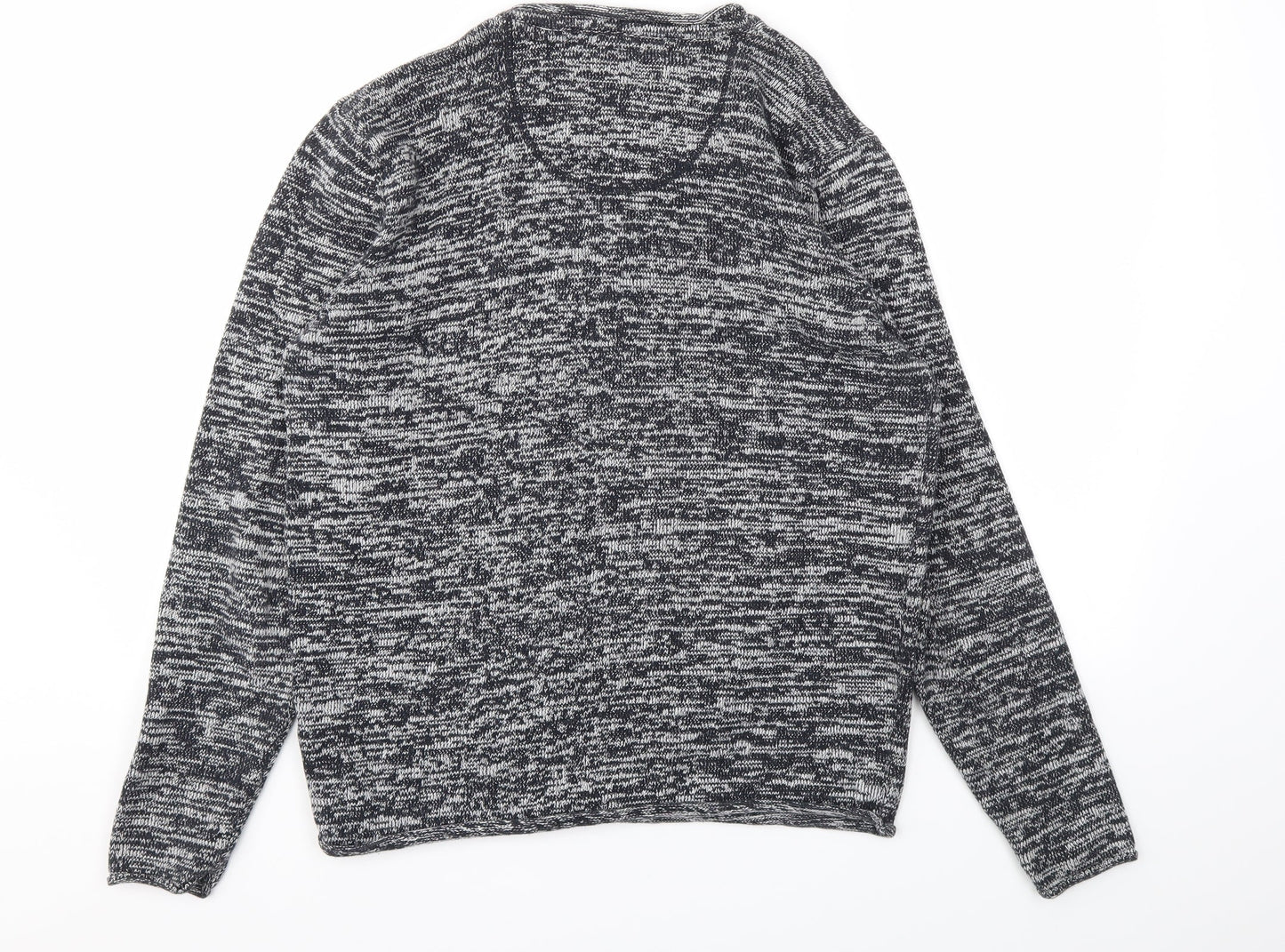 Mens UK Size M Brave Soul Grey Pullover Sweatshirt