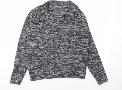 Mens UK Size M Brave Soul Grey Pullover Sweatshirt