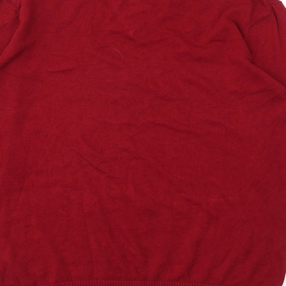 Sand stone Mens Red   Pullover Sweatshirt Size M