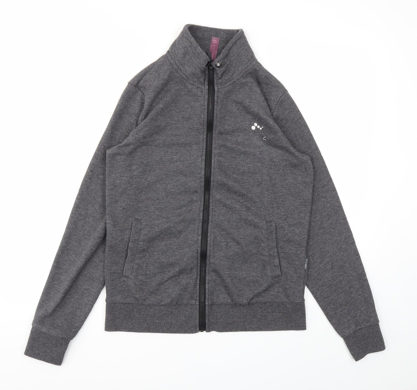 Womens UK Size M ONLY Grey Full Zip Jumper