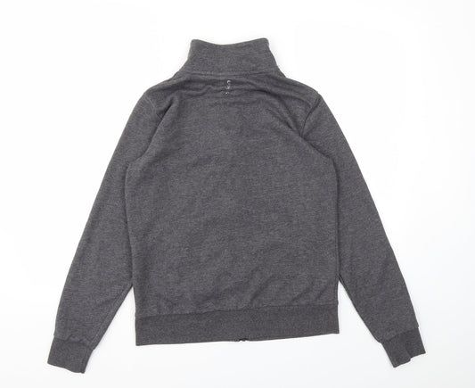 Womens UK Size M ONLY Grey Full Zip Jumper