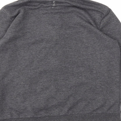 Womens UK Size M ONLY Grey Full Zip Jumper