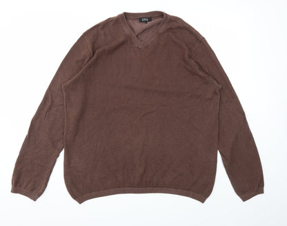 Mens UK Size M Debenhams Brown Pullover Sweatshirt