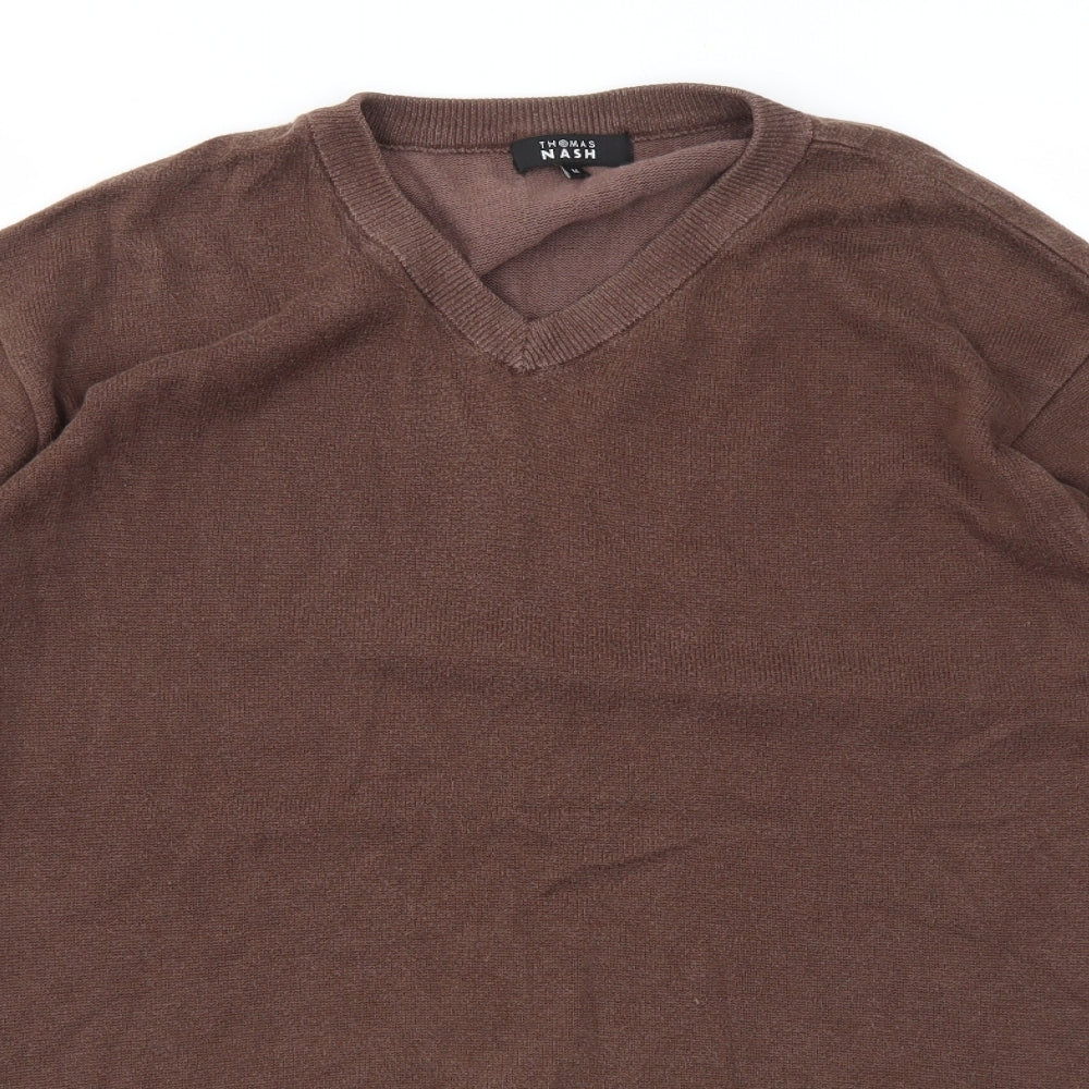 Mens UK Size M Debenhams Brown Pullover Sweatshirt