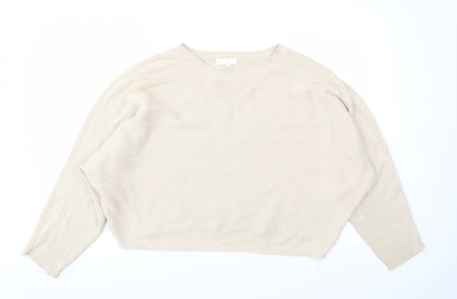 Womens UK Size L H&M Beige Pullover Jumper