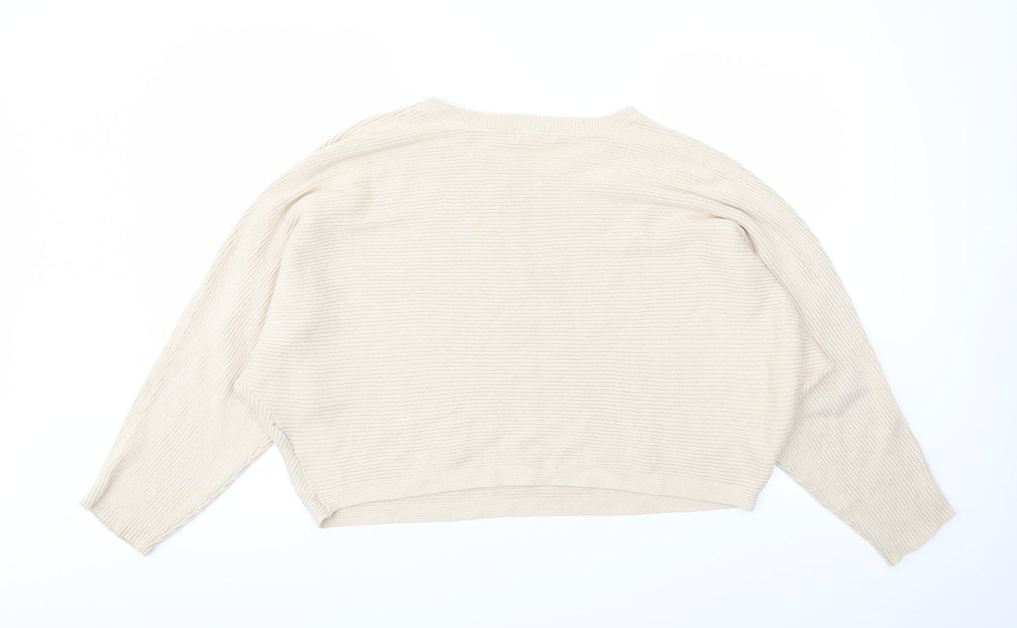 Womens UK Size L H&M Beige Pullover Jumper