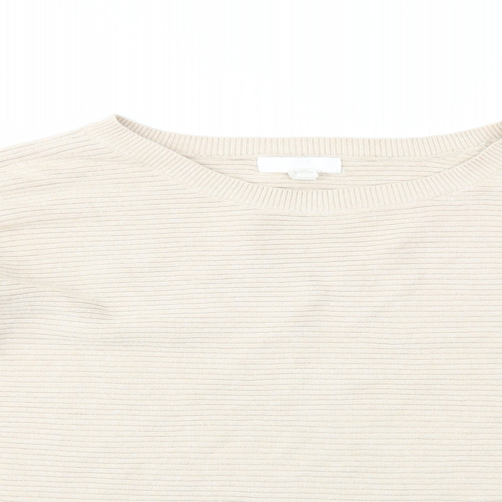 Womens UK Size L H&M Beige Pullover Jumper