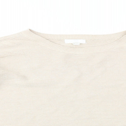 Womens UK Size L H&M Beige Pullover Jumper