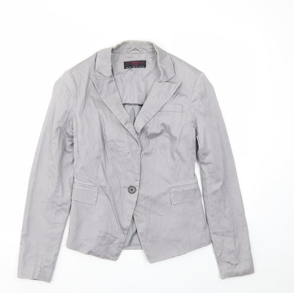 New Look Womens Grey   Jacket Blazer Size 10