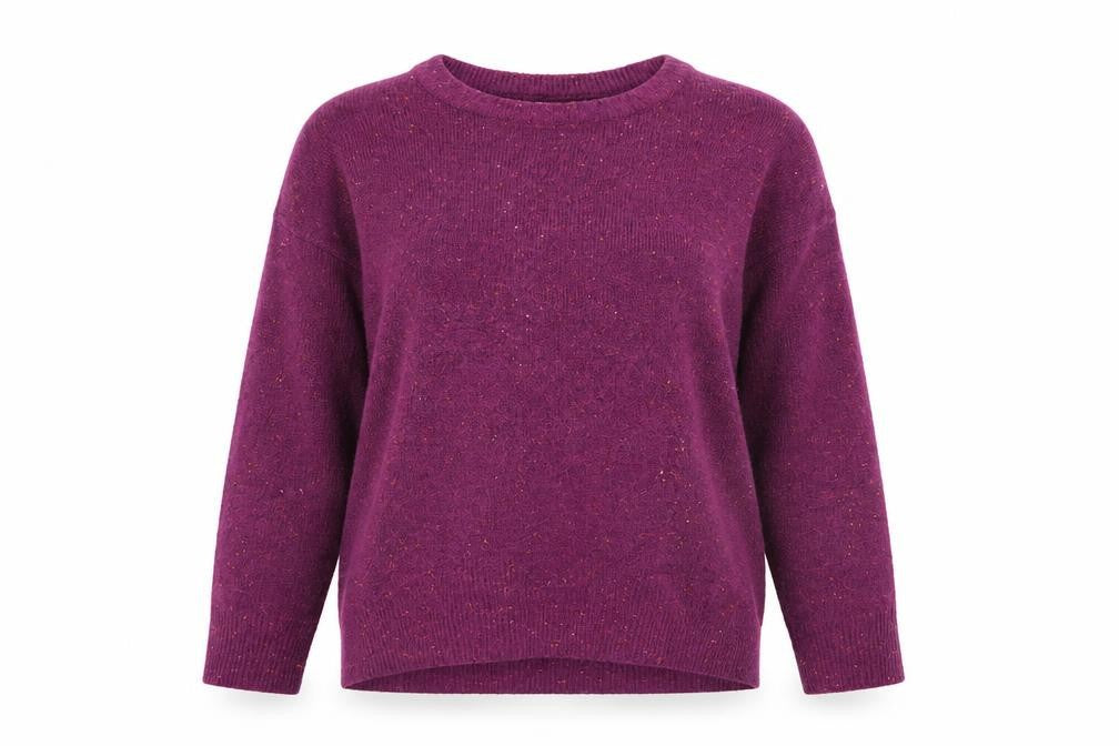 Womens UK Size 12 Nutmeg Purple Pullover Jumper